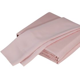 Luxurious Viscose from 100% Bamboo 4-Piece sheet Set , Oeko-TEX Certified, California King - Pale Rose