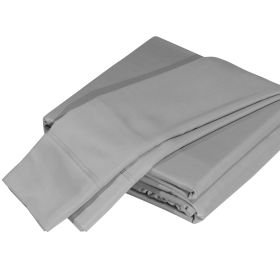 Premium Silky Soft 100% Tencel Lyocell Derived from Eucalyptus 4-Piece Sheet Set, Oeko-TEX Certified, King - Gray