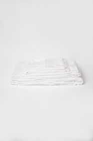 Omne Sleep 5-Piece White Bamboo Split Queen Hypoallergenic Sheet Set