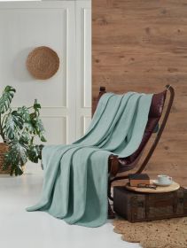 Aksu Brighton Collection Cotton TV Blanket 130x170 Mint