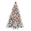 7.5ft Automatic Tree Structure PVC Material Green Flocking 1450 Branches Christmas Tree