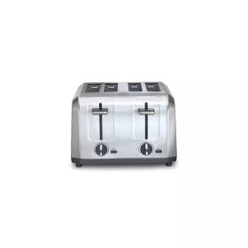 4 Slice Toaster Brushed Stainless Steel