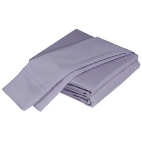 Premium Silky Soft 100% Tencel Lyocell Derived from Eucalyptus 4-Piece Sheet Set, Oeko-TEX Certified, Queen - Lilac