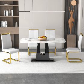 1 table and 4 chairs. Modern