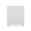 Manhattan Comfort Rockefeller 1.0 Mid-Century Modern Nightstand w/ 1-Drawer in Off White & Nature