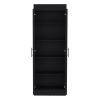 Pantry Cabinet 67" H, 5 Internal Shelves, Two Doors, Black