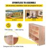 VEVOR Classroom Storage Cabinet Plywood 8-Section Preschool Storage Shelves 36 Inch High Classroom Cabinet Storage with Casters