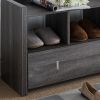 ID USA 161734 Shoe Bench Distressed Grey