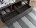 ID USA 161734 Shoe Bench Distressed Grey