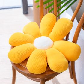 Bed and Breakfast Cushion Small Daisy Petal Cushion (Option: Yellow cherry blossoms-70cm)