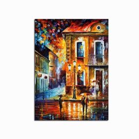 Abstract oil painting on canvas Handmade Modern Bright Color abstract painting colorful landscape Picture Home Wall Hotel decor (size: 100x150cm)