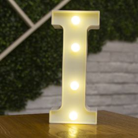 Alphabet Letter LED Lights Luminous Number Lamp Decor Battery Night Light for home Wedding Birthday Christmas party Decoration (Type: I)