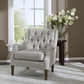 Button Tufted Accent Chair (Color: as Pic)