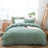 100% Washed Cotton Duvet Cover Set, Durable Fade-Resistant Natural Bedding Set (No Comforter)