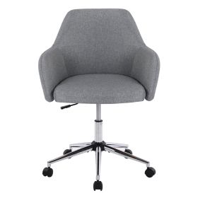 Home Office Chair ; Swivel Adjustable Task Chair Executive Accent Chair with Soft Seat (Color: Grey)