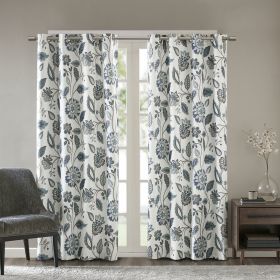 Jacquard Printed Room Darkening Curtain Panel (Color: as Pic)