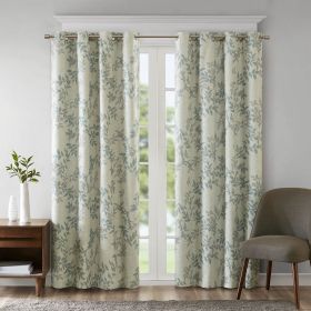 Printed Botanical Blackout Curtain Panel(Only 1 Pc Panel) (Color: as Pic)