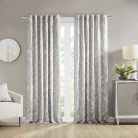 Floral Curtain Panel (Single) (Color: as Pic)