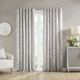 Floral Curtain Panel(Only 1 Pc Panel) (Color: as Pic)