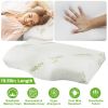 Bamboo Memory Foam Sleep Pillow Contoured Cervical Orthopedic Pillow Neck Support Breath Pillow