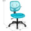 Low-back Computer Task Office Desk Chair with Swivel Casters for Kids