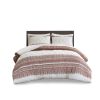 3 Piece Cotton Duvet Cover Set with Chenille Tufting