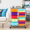 15-Drawer Utility Rolling Organizer Cart Multi-Use Storage